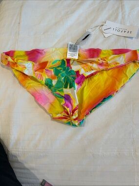 Seafolly  Reversible Floral Bikini Bottoms / NWT